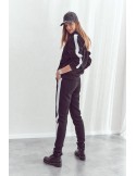 Insulated tracksuit set, pants + sweatshirt, black FI690 - Online store - Boutique